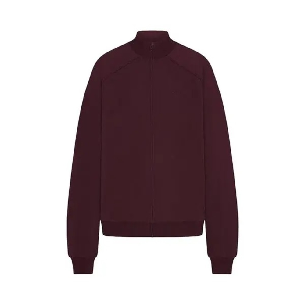 NWOT Skims x Nike Matte Tricot Track Jacket - Currant - Picture 2 of 4